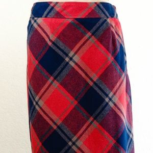 Red Plaid Skirt
